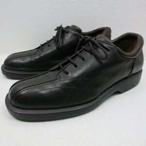 Moreschi Oil Tanned Padded Collar Leather Casual Comfort Oxfords Shoes Sz 10.5